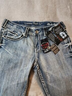 Cowgirl Tuff Jeans | Bootcut Distressed Western Denim W29 L33 NWT